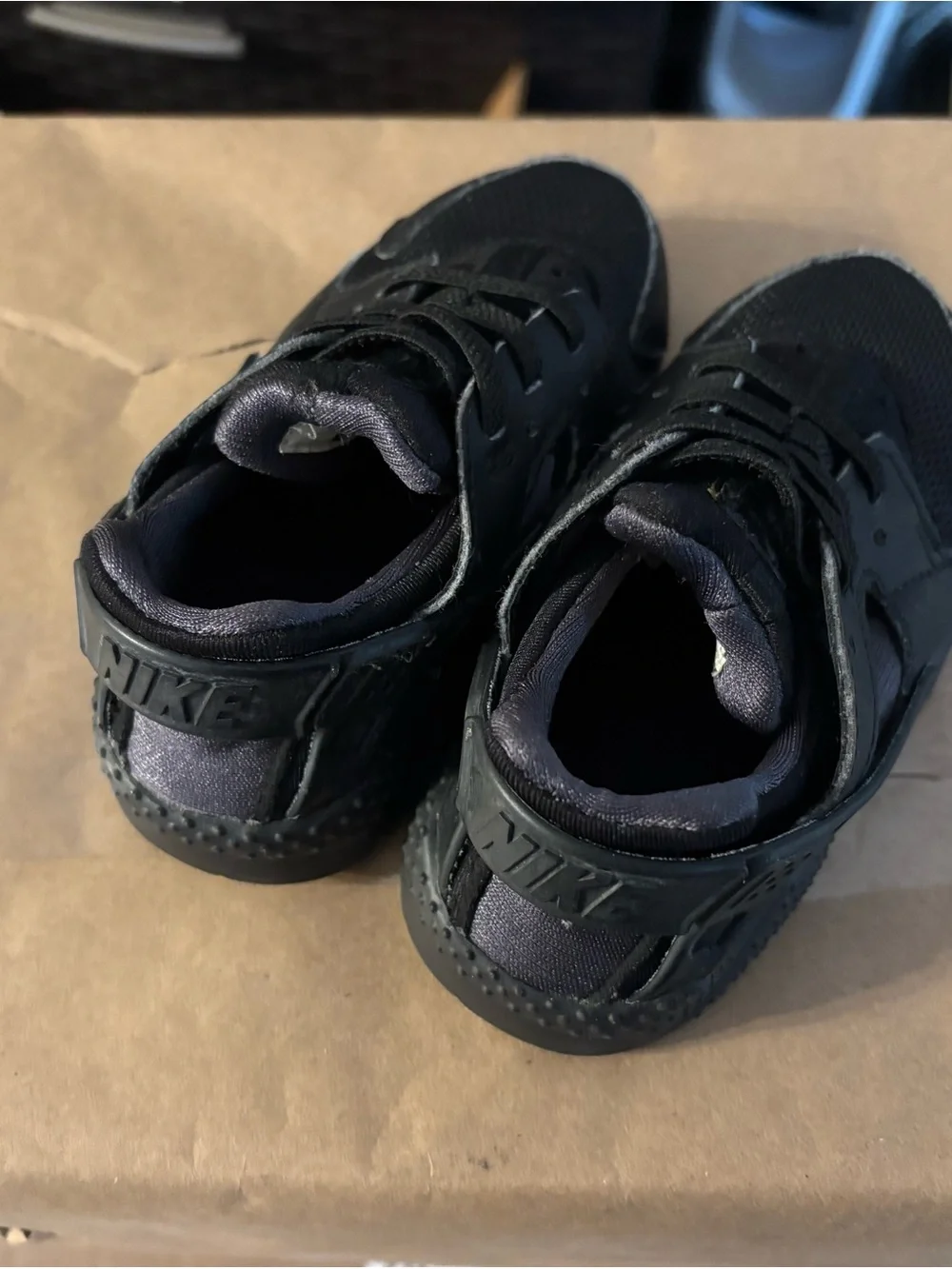 Nike Kids' Huarache Run TD - Triple Black